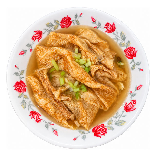 阿益素食 豆皮湯